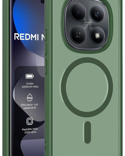 Xiaomi Redmi Note 15 Pro 5G Jota Magsafe Kapak Kılıf - Koyu Yeşil
