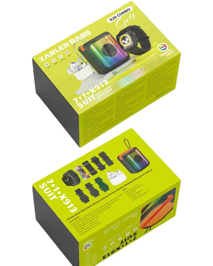 K28 Kombo 7 Adet Kordon Akıllı Saat Airpods Kulaklık Kablosuz Hoparlör Set 2