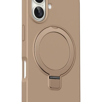 iPhone 16 Magi Pro Standlı Magsafe Kapak Kılıf - Çöl Titanyum 2