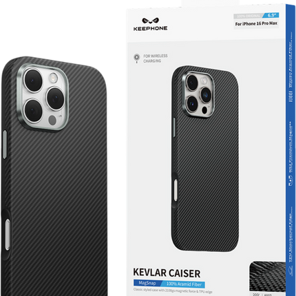 iPhone 16 Pro Kevlar Caiser Magsafe Kapak Kılıf 6