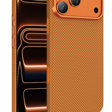 iPhone 17 Pro/18 Pro Kevlar Norra Magsafe Kılıf - Açık Turuncu
