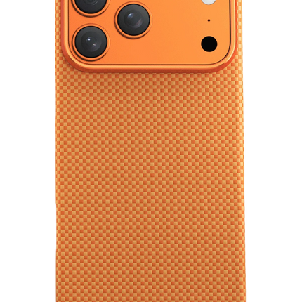 iPhone 17 Pro/18 Pro Kevlar Norra Magsafe Kılıf - Açık Turuncu 4