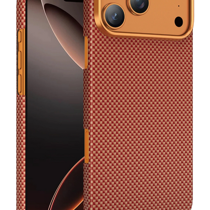 iPhone 17 Pro/18 Pro Kevlar Norra Magsafe Kılıf - Turuncu