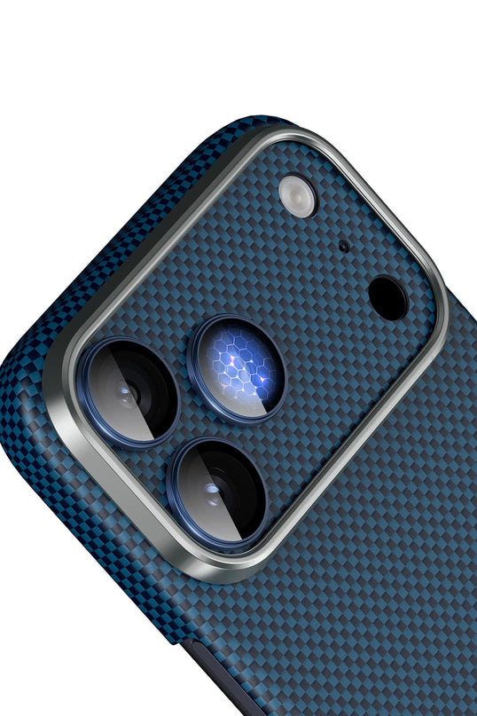 iPhone 17 Pro Max Kevlar Kamera Lens - Lacivert 2