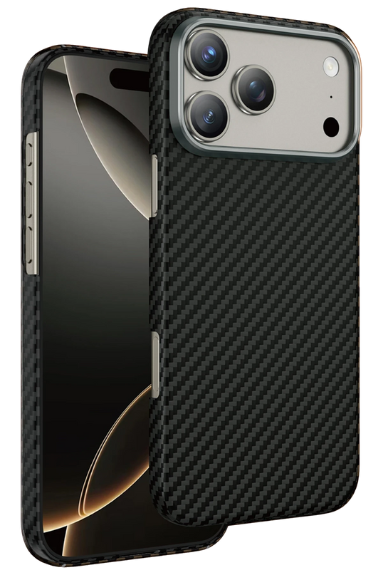 iPhone 18 Pro Max/17 Pro Max Kevlar Diago Magsafe Kılıf - Siyah