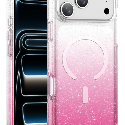 iPhone 17 Pro Max/18 Pro Max Lillian Simli Magsafe Kılıf - Pembe