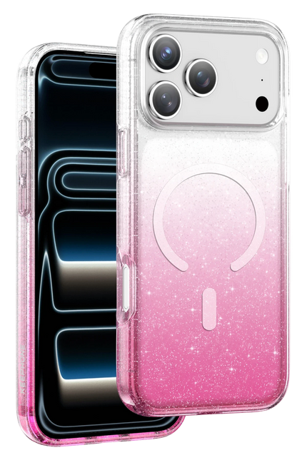 iPhone 17 Pro Max/18 Pro Max Lillian Simli Magsafe Kılıf - Pembe