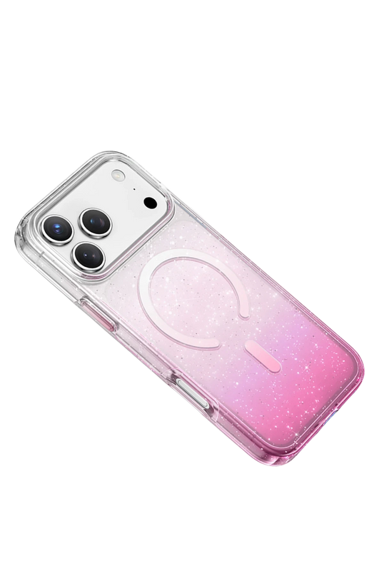 iPhone 17 Pro Max/18 Pro Max Lillian Simli Magsafe Kılıf - Pembe 3