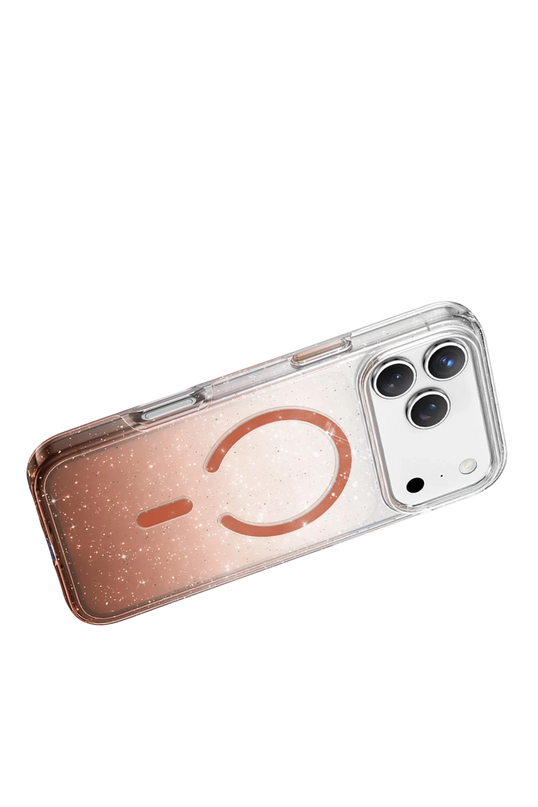 iPhone 17 Pro Max/18 Pro Max Lillian Simli Magsafe Kılıf - Turuncu 4