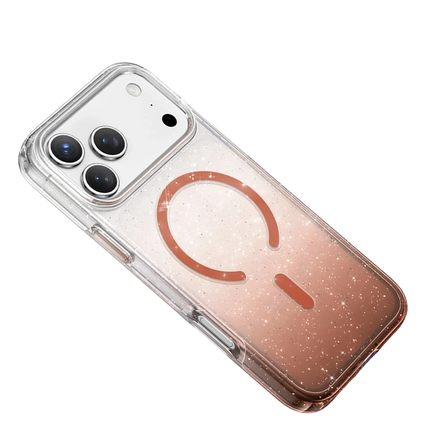iPhone 17 Pro Max/18 Pro Max Lillian Simli Magsafe Kılıf - Turuncu 3