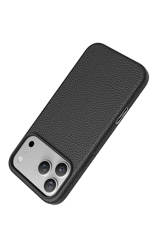 iPhone 18 Pro Max/17 Pro Max Lycucci Deri Manyetik Kapak Kılıf - Siyah 2 3