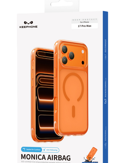 iPhone 18 Pro Max/17 Pro Max Monica Airbag Magsafe Kapak Kılıf - Lacivert 5