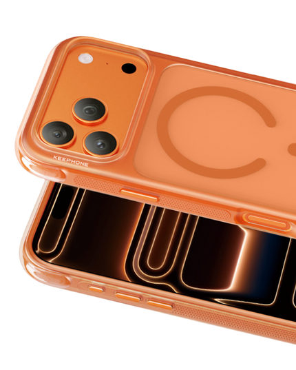 iPhone 18 Pro Max/17 Pro Max Monica Airbag Magsafe Kapak Kılıf - Turuncu 2