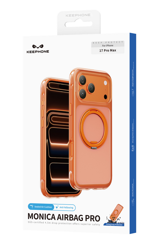 iPhone 18 Pro Max/17 Pro Max Monica Airbag Pro Stantlı Magsafe Kapak Kılıf - Beyaz 2 6