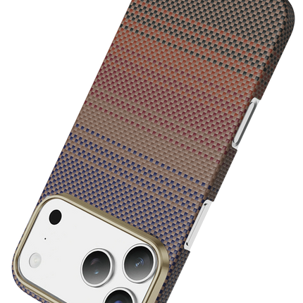 iPhone 18 Pro/17 Pro Kevlar Seanova Magsafe Kılıf - Gün Batımı 3