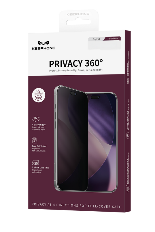 iPhone 18 Pro Max 360 4 Way Privacy Cam Ekran Koruyucu