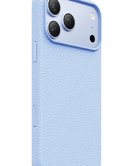 iPhone 18 Pro Max/17 Pro Max Lycucci Deri Manyetik Kapak Kılıf - Açık Mavi 3