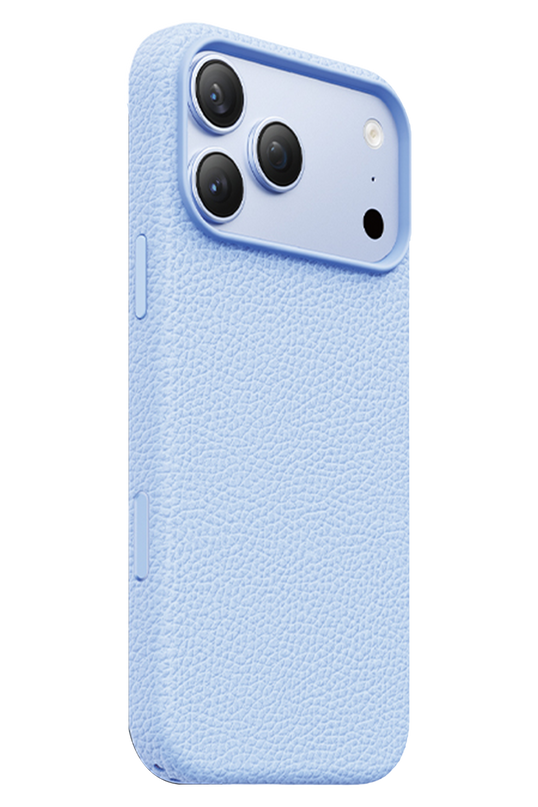 iPhone 18 Pro Max/17 Pro Max Lycucci Deri Manyetik Kapak Kılıf - Açık Mavi 3