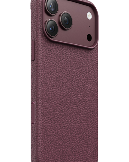 iPhone 18 Pro Max/17 Pro Max Lycucci Deri Manyetik Kapak Kılıf - Bordo 3