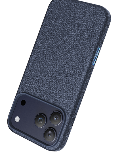 iPhone 18 Pro Max/17 Pro Max Lycucci Deri Manyetik Kapak Kılıf - Lacivert 4