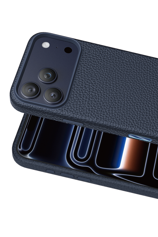 iPhone 18 Pro Max/17 Pro Max Lycucci Deri Manyetik Kapak Kılıf - Lacivert 2