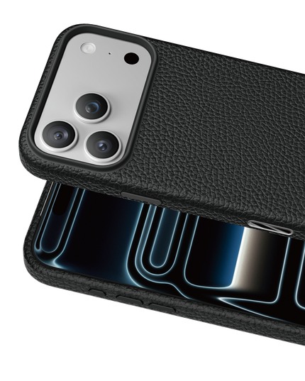 iPhone 18 Pro Max/17 Pro Max Lycucci Deri Manyetik Kapak Kılıf - Siyah 2