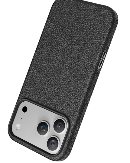 iPhone 18 Pro Max/17 Pro Max Lycucci Deri Manyetik Kapak Kılıf - Siyah 4