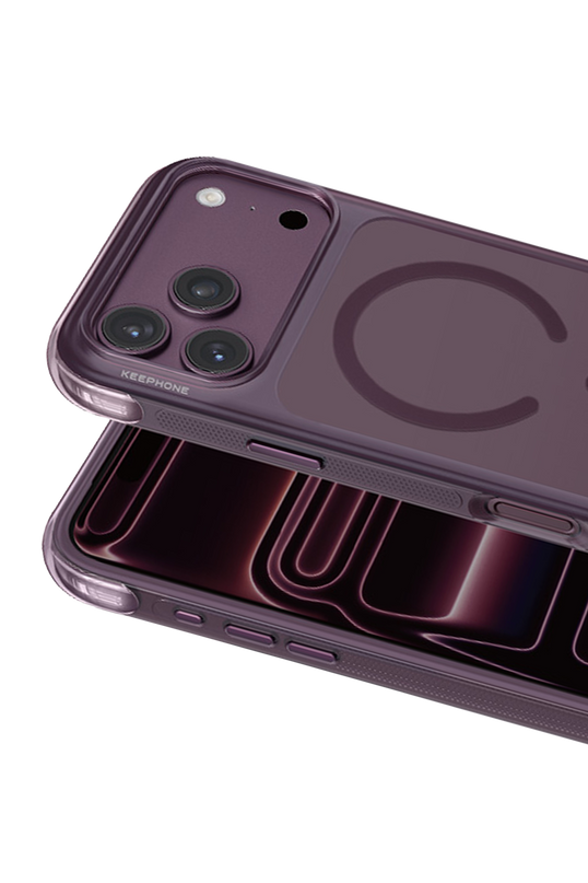 iPhone 18 Pro Max/17 Pro Max Monica Airbag Magsafe Kapak Kılıf - Bordo 2
