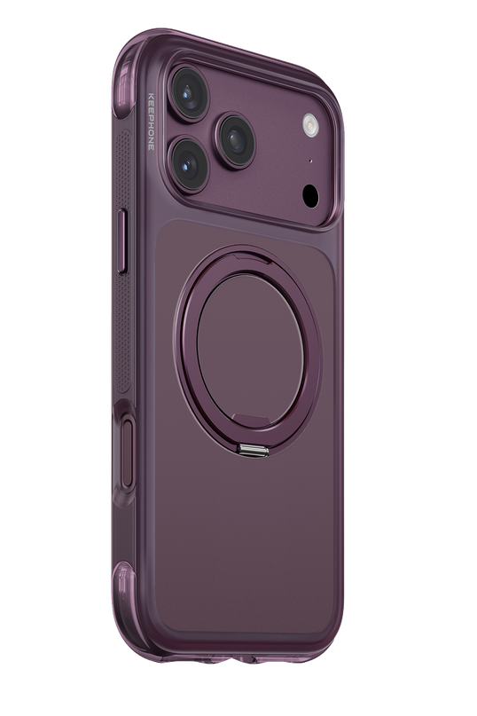 iPhone 18 Pro Max/17 Pro Max Monica Airbag Pro Stantlı Magsafe Kapak Kılıf - Bordo 2