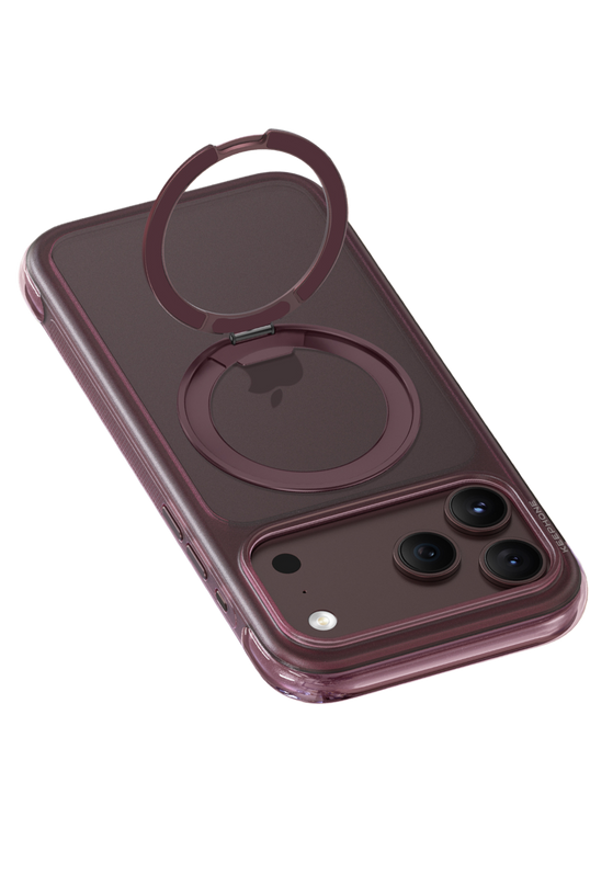 iPhone 18 Pro Max/17 Pro Max Monica Airbag Pro Stantlı Magsafe Kapak Kılıf - Bordo 5