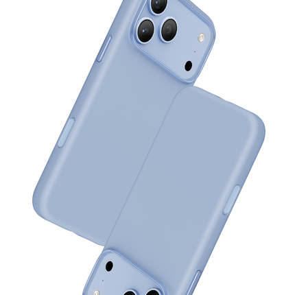 iPhone 18 Pro/17 Pro Rosana Silikon Kılıf - Açık Mavi 2