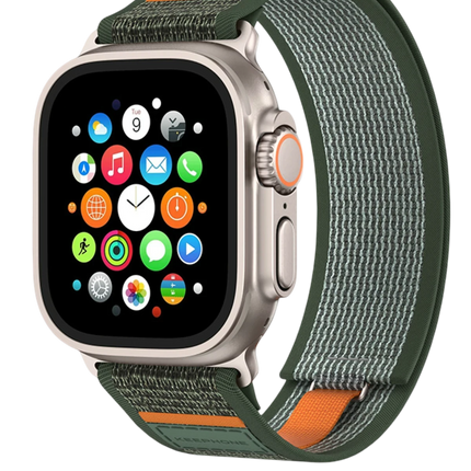 Watch Ultra 2 49mm Musse Kumaş Kordon - Koyu Yeşil