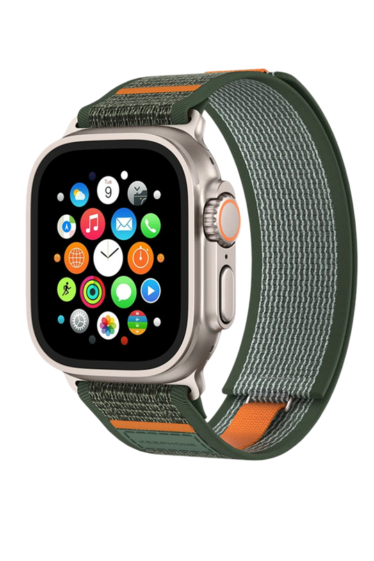 Watch Ultra 2 49mm Musse Kumaş Kordon - Koyu Yeşil