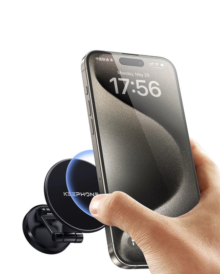 MagHold CR106 Yapışkanlı 360 Derece Ayarlanabilir Manyetik Magsafe Telefon Tutucu - Turuncu 2