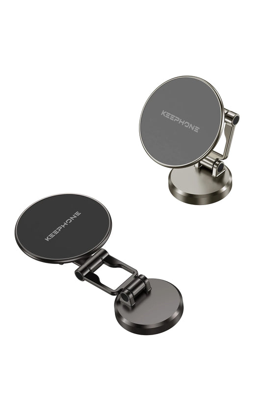 MagHold CR106 Yapışkanlı 360 Derece Ayarlanabilir Manyetik Magsafe Telefon Tutucu - Turuncu 4