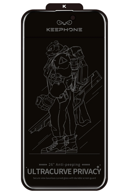 iPhone 14 Pro Max UltraCurve Privacy 3D Cam Ekran Koruyucu