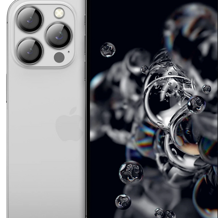 iPhone 15 3D Spiral Alüminyum AR Kamera Lens Koruyucu - Açık Mavi 4