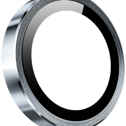 iPhone 15 3D Spiral Alüminyum AR Kamera Lens Koruyucu - Açık Mavi