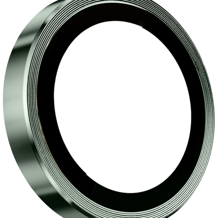 iPhone 15 3D Spiral Alüminyum AR Kamera Lens Koruyucu - Açık Yeşil