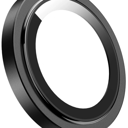 iPhone 15 Capital Alüminyum AR Kamera Lens Koruyucu - Siyah