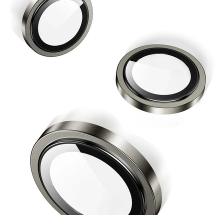 iPhone 15 Capital Alüminyum AR Kamera Lens Koruyucu - Yeşil 3