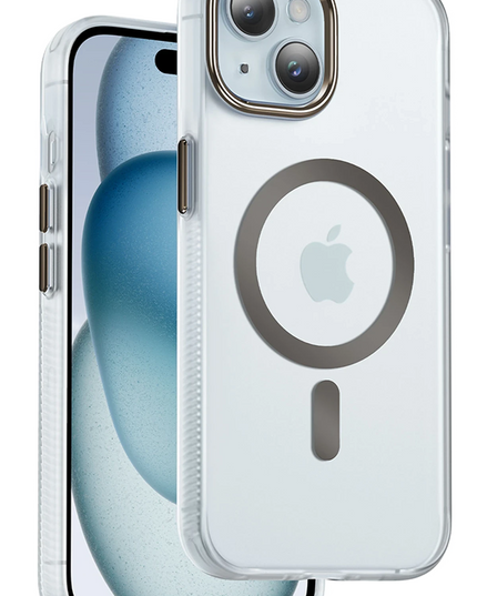 iPhone 15 Dazzle Pro Matte Magsafe Kılıf - Çöl Titanyum