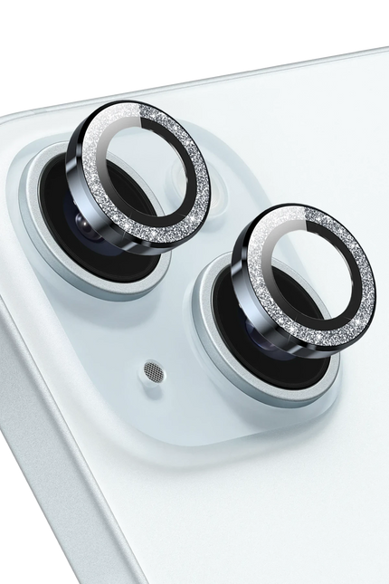 iPhone 15 Maria Simli Kamera Lens Koruyucu - Açık Mavi