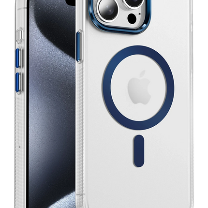 iPhone 15 Pro Max Dazzle Pro Matte Magsafe Kılıf - Mavi