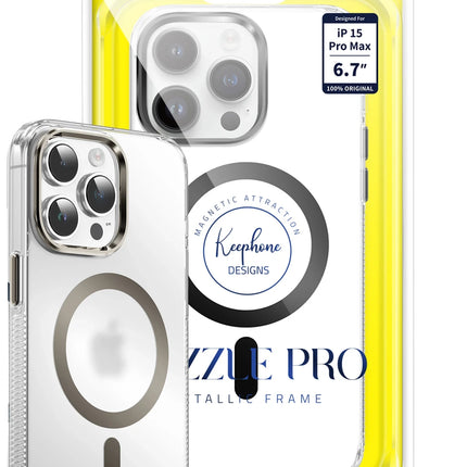 iPhone 15 Pro Max Dazzle Pro Matte Magsafe Kılıf - Çöl Titanyum 4