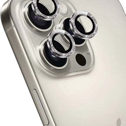 iPhone 15 Pro Max Maria Simli Kamera Lens Koruyucu - Koyu Gri