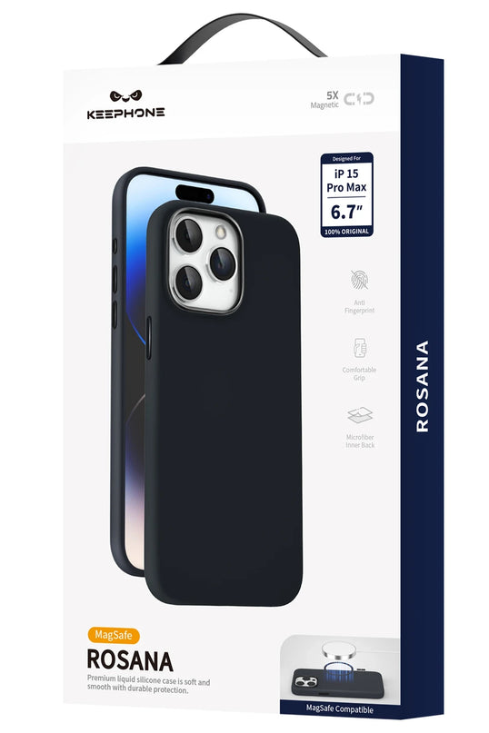 iPhone 15 Pro Max Rosana Silikon Kılıf - Koyu Yeşil 5