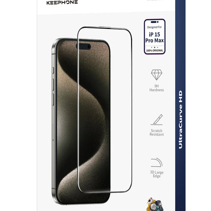 iPhone 15 Pro Max UltraCurve HD 3D Cam Ekran Koruyucu 6