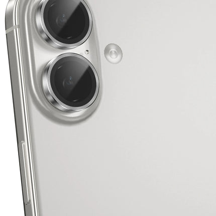 iPhone 16 3D Spiral Alüminyum AR Kamera Lens Koruyucu - Gümüş 3