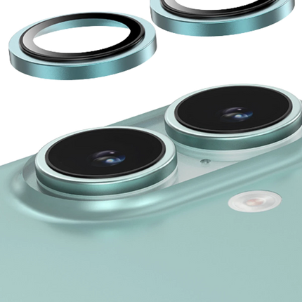 iPhone 16 Capital Alüminyum AR Kamera Lens Koruyucu - Yeşil